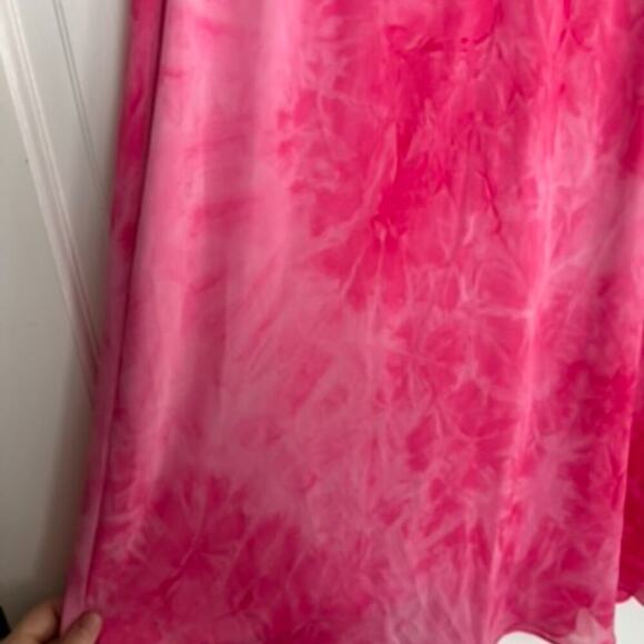 Sheri Martin New York Vintage Pink Tie Dye Skirt - Women's size 12 - Picture 6 of 6